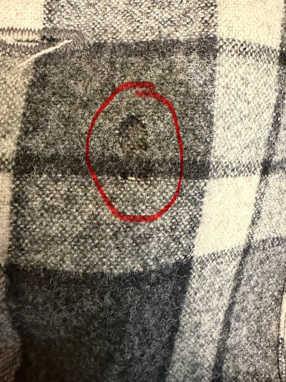 Pendleton Black & Gray Plaid Wool XXXL Shirt - Picture 4 of 6